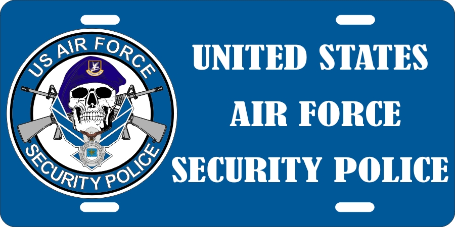 USAF Security Police License Plates