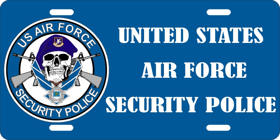 USAF Security Police (B) License Plates