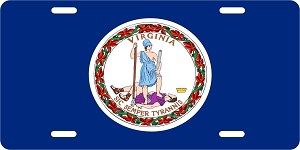 Virginia Flag License Plates