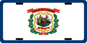 West Virginia Flag License Plates