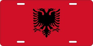 World Flags Albania License Plates