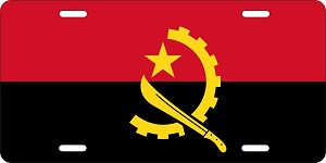 Angola Flag License Plates