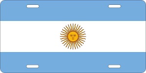 Argentina Flag License Plates