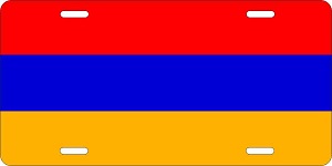 Armenia Flag License Plates