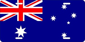 Australia Flag License Plates