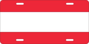 Austria Flag License Plates
