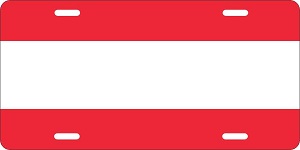 Austria Flag License Plates