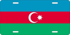 Azerbaijan Flag License Plates