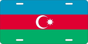 Azerbaijan Flag License Plates