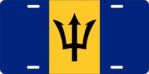 Barbados Flag License Plates