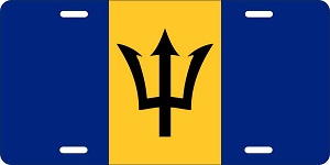 Barbados Flag License Plates