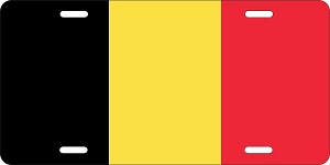 Belgium Flag License Plates