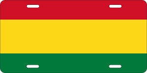 Bolivia Flag License Plates