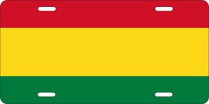 Bolivia Flag License Plates