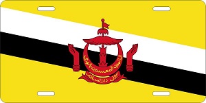 Brunei Flag License Plates