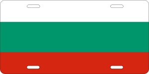 Bulgaria Flag License Plates