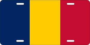 Chad Flag License Plates