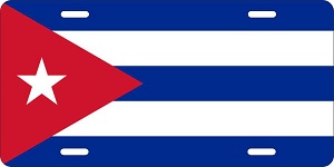 Cuba Flag License Plates