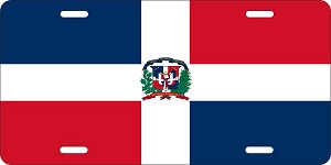 Dominican Republic Flag License Plates
