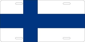 World Flags Finland Flag License Plates
