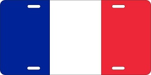 France Flag License Plates