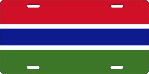 Gambia Flag License Plates