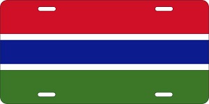 Gambia Flag License Plates