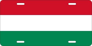 Hungary Flag License Plates