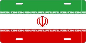 Iran Flag License Plates