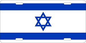Israel Flag License Plates