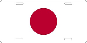 World Flags Japan Flag License Plates