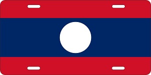 Laos License Plates
