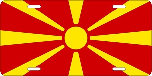 Macedonia Flag License Plates