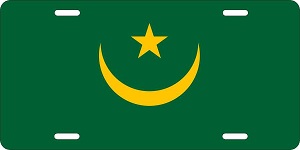 Mauritania Flag License Plates