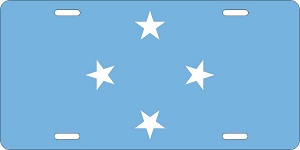 Micronesia Flag License Plates