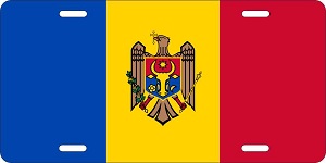 Moldova Flag License Plates