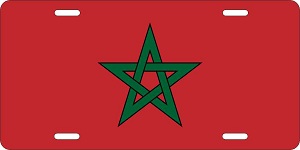 Morocco Flag License Plates