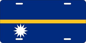 Nauru Flag License Plates