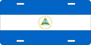 Nicaragua Flag License Plates