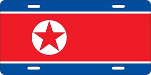 North Korea Flag License Plates