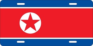 North Korea Flag License Plates