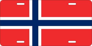 Norway Flag License Plates