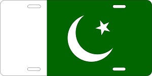 World Flags Pakistan License Plates