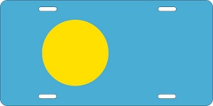 World Flags Palau License Plates