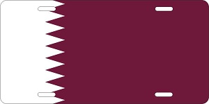 Qatar Flag License Plates