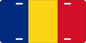 Romania Flag License Plates