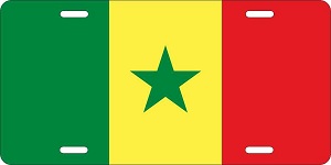 Senegal Flag License Plates