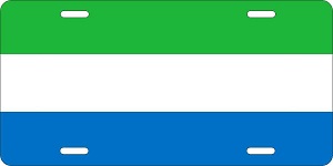 Sierra Leone Flag License Plates