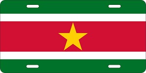 Suriname Flag License Plates