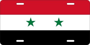 Syria Flag License Plates